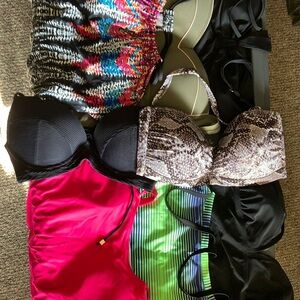 Chic Black, pink, lime & olive green. Various colors, sizes.  8 pcs sold as 1